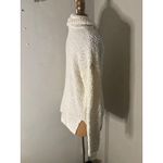 Bobeau  Teddy Bear High Low Sweater XS Cream White Casual Comfy Cozy Photo 4