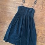 Gap  Eyelet Cotton Spaghetti Strap Square Neck Above Knee Dress Size 10 Lined Photo 1