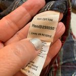 L.L.Bean  Shirt Women Medium M Gray Scotch Plaid Flannel Slightly Fitted Top Photo 4