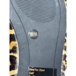 INC Women's Leopard Floral Embroidered Flats Real Calf Hair Mules Shoes 10.5 Photo 11