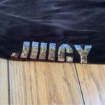 Juicy Couture Pam Gela Velour Straight Leg Sequin Logo Black Sweatpants Women 14 Photo 5