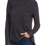 We The Free Free People split back cowl neck normcore cozy heathered top Photo 0