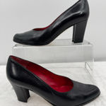 Sesto Meucci OLE Black Leather Pumps Made in Spain Leather Sole Luxury 6.5M Photo 0