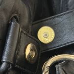 Michael Kors Black Leather LUDLOW Hobo Bag Shoulder Purse Drawstring Photo 3