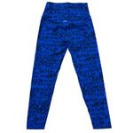 Aerie Real High Waisted Leggings Blue Graffiti Print "Chill Play Move" Size M Photo 1