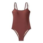 Kona Sol Brown Chain Link Medium Coverage Sew In Cups One Piece Swimsuit
Size M‎ (8-10) Photo 1
