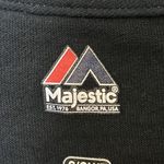 Majestic Pittsburgh Steelers Shirt Women's Sm Black NFL Football Short Sleeve Cotton Tee Photo 2