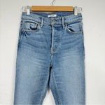 GRLFRND  Karolina Button Fly Skinny Jeans Womens 25 Distressed Light Wash Denim Photo 1