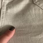 Maeve Anthropologie  Khaki Hallee Embroidered Wide Leg Cropped Pants 6 Boho Photo 7