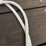 Vintage White Crochet Boho Bag Shoulder Bag Purse Woven Tote Bag Photo 5