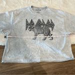 Def Leppard  Cropped Tee Size XL Photo 4