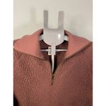 Victoria's Secret PINK Sherpa Fleece Quarter Zip Pullover Sweatshirt Cropped M Size M Photo 3