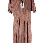 Ace & Jig  Ronnie Organic Cotton Midi Dress Size Small Sundown Photo 0