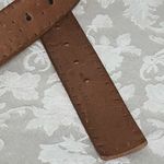 Fossil  Leather Western Boho Brown Belt Antique Gold Studs Detail Small Photo 7
