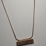 Kendra Scott Leanor Druzy Pendant Rose Gold Tone Necklace Adjustable Length Photo 2