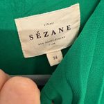 Sézane Paris Philippine Green Pleated Ruffle Mini Dress size 34 (2 US) XS Photo 5