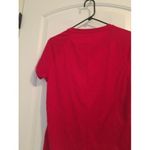 Bcg  Women's Activewear Short Sleeve Shirt V-Neck Size Large Red Photo 5