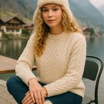 L. L. Bean Vintage Irish Fisherman Pure Wool Sweater EUC Size L F225 Size L Photo 10