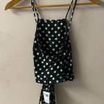 Charlotte Russe Black Polka Dot Tie-Back Crop Top NWT Size M Photo 9