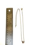 Gold tone dainty rhinestone butterfly necklace Photo 5