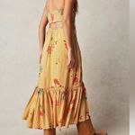 Free People  Yellow stripped Tube Flower Dress Photo 6