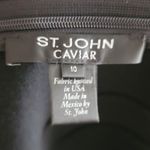 St. John Caviar Wool Blend Knit Pencil Skirt Black 10 Photo 2