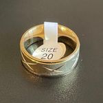 8mm Gold Stainless Steel Infinity Ring Photo 2