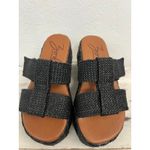 Zodiac Women's Size 7 Black Platform Woven Espadrille Sandals Slides Photo 2