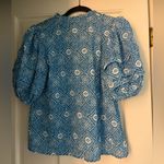THML  Blue and White Patterned Blouse Photo 3