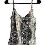 Sanctuary  Black & White Snakeskin Print Sleeveless Blouse Women Sz XS Photo 0