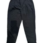 H&M  Size 8 Elastic Waist Black Cropped Dress Pants Photo 0