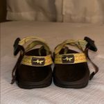 Chaco Sandals with Patterned Yellow and Brown Straps Photo 3