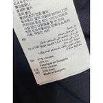 Sandro Celia Black Linen Ruched Front Long Sleeve Mini A-Line Shirt Dress Size M Photo 3