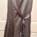 Vintage Lazaro Black Trumpet Cocktail Dress Satin Bow Size 8 Photo 2