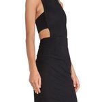 Solace London  Franklin Mini Dress Black Halter Neck Cut Out Open Back Photo 0