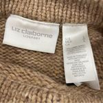 Vintage Sweater Lambswool Tan‎ Minimalist Graphic Design Light Brown Large Women Tan Photo 2