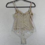 Le Lis Collection Star Bodysuit‎ Beige Gold Adjustable Strap Size S Tan Photo 2