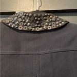 Akris Punto  LIGHTWEIGHT embellished collar metal button black wool blazer Jacket Photo 2