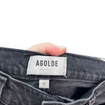 AGOLDE Nico Jeans High Rise Slim Virtue Wash Stretch Denim Black Grey Size 26 Photo 9