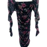 Motel Rocks Motel Marilla Ruched Mini Dress Long Sleeves Floral Size Small S EUC Photo 1