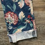 Vintage America Floral Print Skinny Jeans 4/27 Blue Photo 1