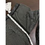 Calzedonia NWT  Black Rhinestone Mesh Flared Pants S/M Photo 6