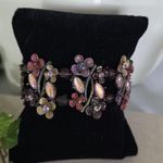 Vintage Garden Floral Bracelet Purple Photo 0