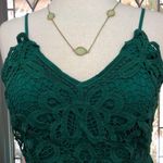 Dokuritu Free Spirit Crochet Lace Maxi Dress | NWT Green Size L Photo 2