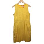 Tory Burch  Meryl Sheath Sleeveless Dress in Yellow Sz. 10 Photo 1
