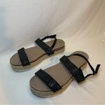 Torrid  espadrille black glittery strap summer sandals sz 9 Photo 2