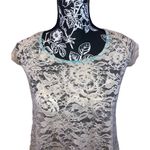 Daytrip Lace T Shirt Slit Back Ribbon Bow Lace Up Casual Fall Spring Buckle Photo 2