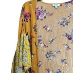 Umgee Kimono Womens Medium Large Multicolor Floral Gauze Open Cardigan Sweater Photo 2