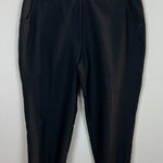 Jamie Sadock Golf Capri Pants 10 Black Cropped‎ Sport Nylon Blend Solid Womens Photo 0