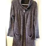 BCBGMAXAZRIA Womens Duster Cardigan Purple Loungewear Soft Buttons Size Small Photo 0